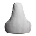 FOTEL RELAKSACYJNY TELEWIZYJNY WYPOCZYNKOWY GAMINGOWY Z PUFĄ JASNY SZARY XL