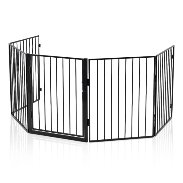 METALOWA BARIERKA OCHRONNA DO KOMINKA I PIECA BRAMKA OSŁONA Z FURTKĄ