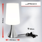 ZESTAW 2x LAMPKA NOCNA STOŁOWA LAMPA STOJĄCA ZE ŚCIEMNIACZ DOTYKOWA