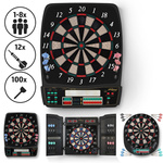 DART TABLICA ELEKTRONICZNA TARCZA DO DARTA GRY W RZUTKI 12x LOTKI BULL V1
