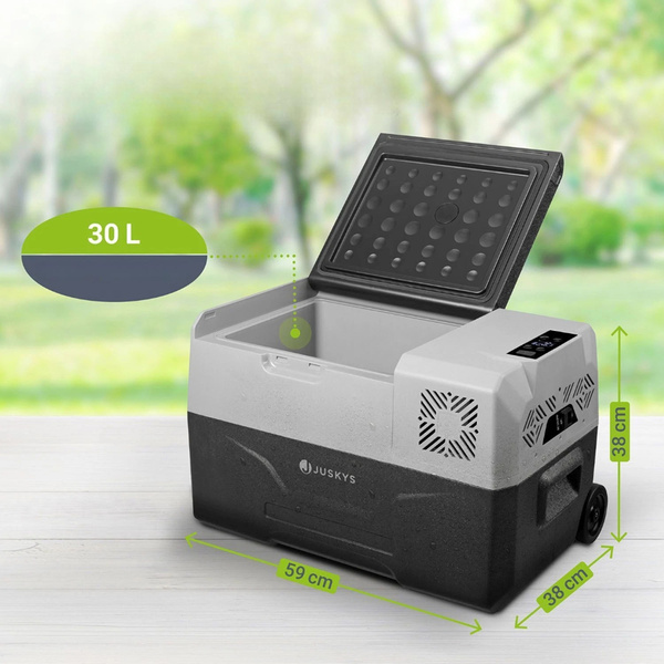 KOMPRESOROWA LODÓWKA TURYSTYCZNA 30L ELEKTRYCZNA SAMOCHODOWA 12V/24V 230V