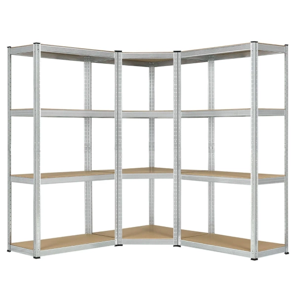 3x ZESTAW REGAŁ METALOWY MAGAZYNOWY 160x80x40 960KG PIWNICA WARSZTAT GARAŻ