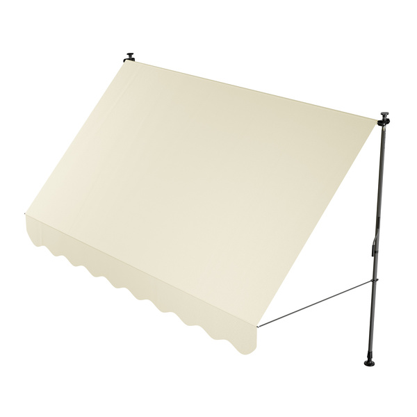 MARKIZA 300x120 CM ROZPOROWA BALKONOWA TELESKOPOWA TARASOWA ROLETA BEŻOWA