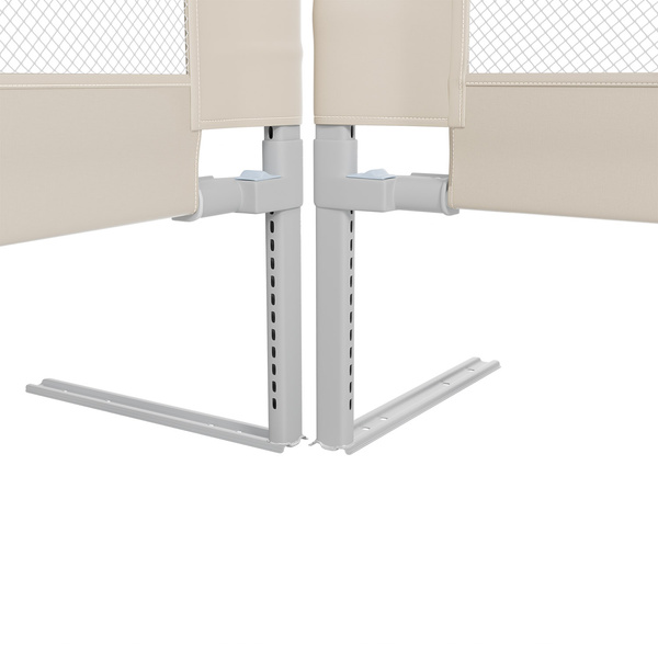 BARIERKA OCHRONNA DO ŁÓŻKA 200 CM OCHRONNA DLA DZIECKA REGULOWANA BEŻOWA
