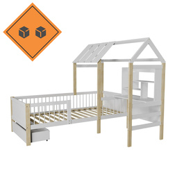 1/2 | 3 0 1 7 9 2 | ŁÓŻKO DZIECIĘCE BIAŁE / NATURALNE YARI