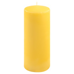 ŚWIECE STOŁOWE ŻÓTŁE 4 SZT 25x10 CM ŚWIECZKI WALCOWE TRADYCYJNE KOLUMNOWE