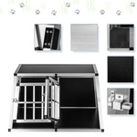 PODWÓJNY TRANSPORTER PSA  KOTA ZWIERZĄT ALU KOJEC