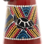 BĘBEN DJEMBE 30 CM Z KOZIEJ SKÓRY MAHOŃ AFRYKAŃSKI INSTRUMENT ZÓŁW