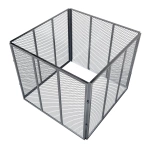 METALOWY KOMPOSTOWNIK OGRODOWY 450L STAL OCYNKOWANA SZYBKI MONTAŻ SREBRNY