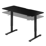 BIURKO ELEKTRYCZNE 140x60 REGULOWANE CZARNE Z REGULACJĄ WYSOKOŚCI PAMIĘCIĄ