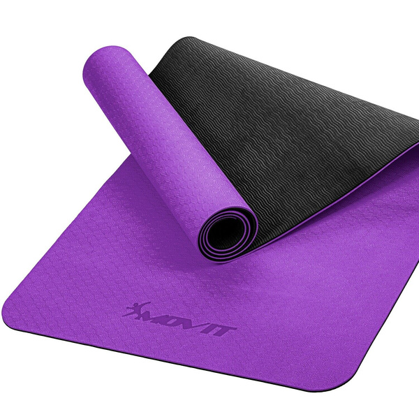 FIOLETOWA MATA TPE 190x100x0,6cm DO ĆWICZEŃ JOGI