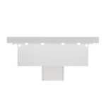 TOALETKA KOSMETYCZNA LILIA Z LED, LUSTREM I 7 SZUFLADAMI BIAŁA + PUFA MELLY