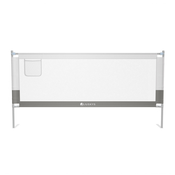 BARIERKA OCHRONNA DO ŁÓŻKA 200 CM OCHRONNA DLA DZIECKA REGULOWANA SZARA