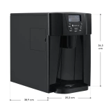 KOSTKARKA DO LODU MASZYNA DO KOSTEK 12KG LÓD DYSTRYBUTOR WODY CZARNY