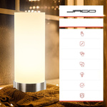 ZESTAW 2x LAMPKA NOCNA STOŁOWA LAMPA PROSTA STOJĄCA ZE ŚCIEMNIACZ DOTYKOWA