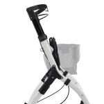CZARNO BIAŁY ROLLATOR BALKONIK NA KÓŁKACH REHABILITACYJNY CHODZIK
