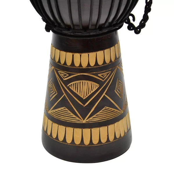 DJEMBE AFRYKAŃSKA 60 CM BĘBEN Z KOZIEJ SKÓRY MAHOŃ INSTRUMENT BONGO TROMMEL