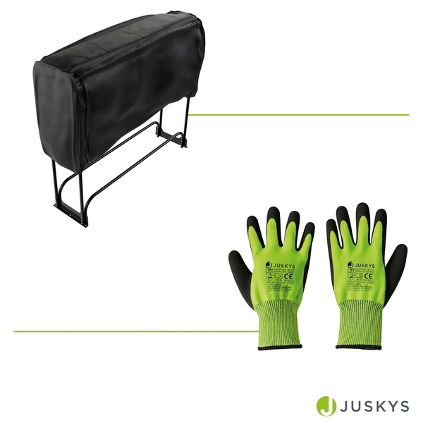 STOAJK REGAŁ NA DREWNO KOMINKOWE M DO PRZECHOWYWANIA NA TARAS + POKROWIEC