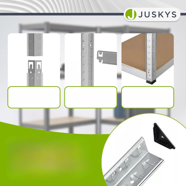 REGAŁ MAGAZYNOWY 200x100x60 CM 875KG METALOWY PÓŁKI GARAŻ WARSZTAT PIWNICA