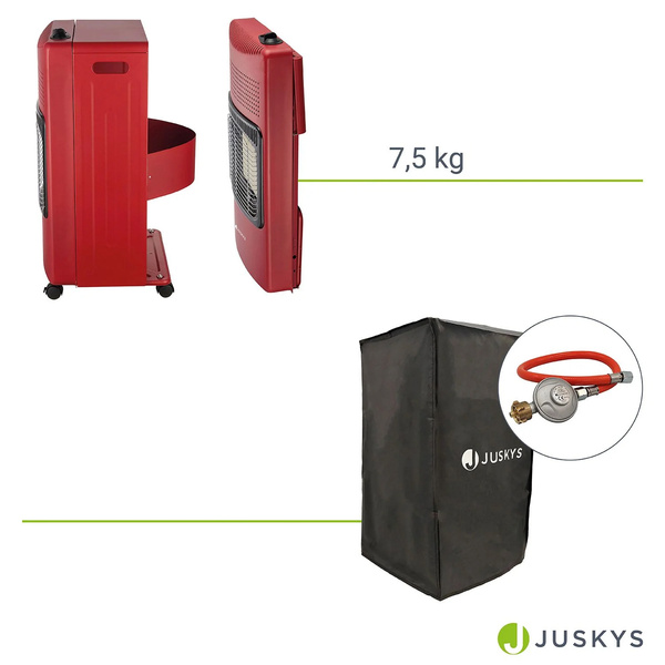 PIECYK GAZOWY 4,2kW NA BUTLĘ GAZ LPG CZERWONY GRZEJNIK SKŁADANY PROMIENNIK