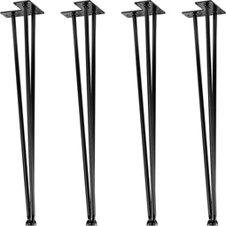 4x METALOWE NOGI STOŁU HAIRPIN LEGS 60 CM 3 PRĘTY