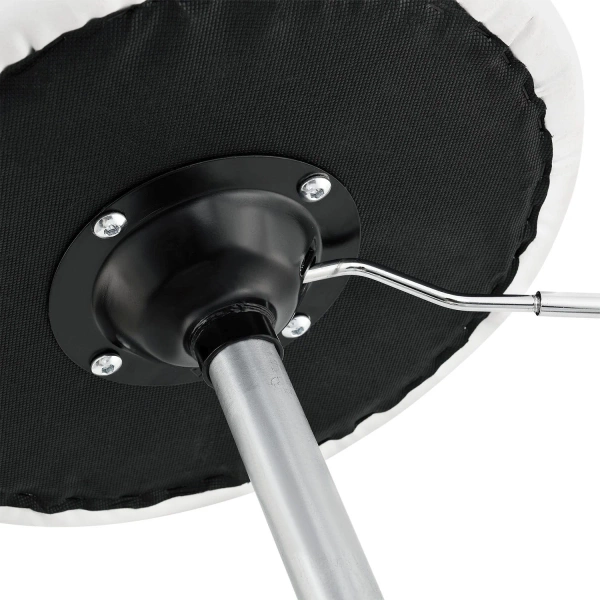 HOKER PUFA TABORET TONIA DO TOALETKI KOSMETYCZNEJ PODUSZKA Z EKOSKÓRY BIAŁY