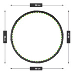 MAXXIVA KOŁO HULA HOP 98 CM 1,1KG 64 KULKI Z TERAPEUTYCZNYM MAGNESEM