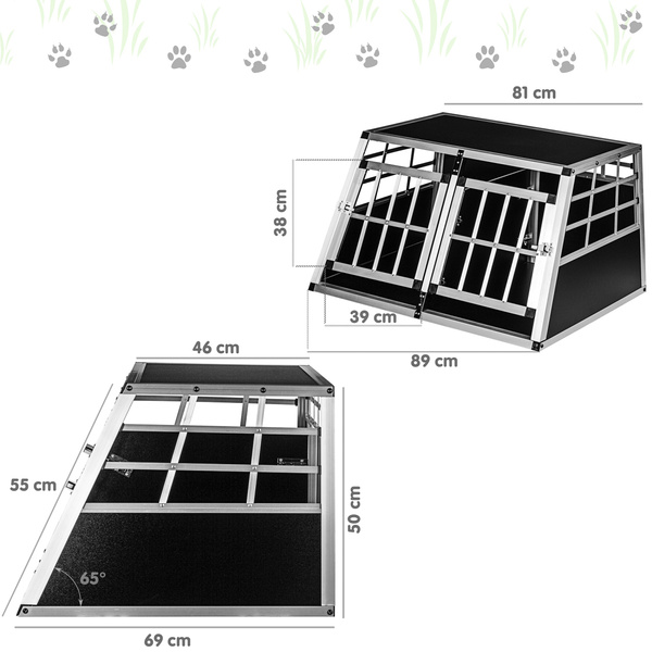 PODWÓJNY TRANSPORTER PSA  KOTA ZWIERZĄT ALU KOJEC