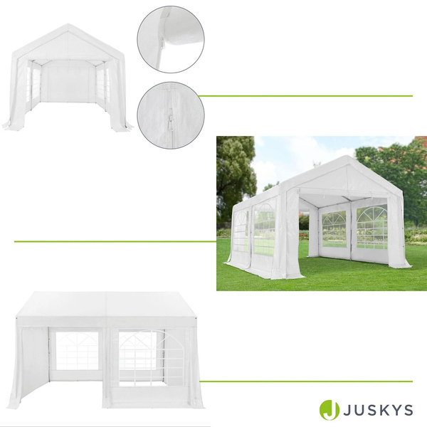 NAMIOT OGRODOWY 3X4M PAWILON IMPREZOWY HANDLOWY DRZWI BIAŁY UV WODOODPORNY