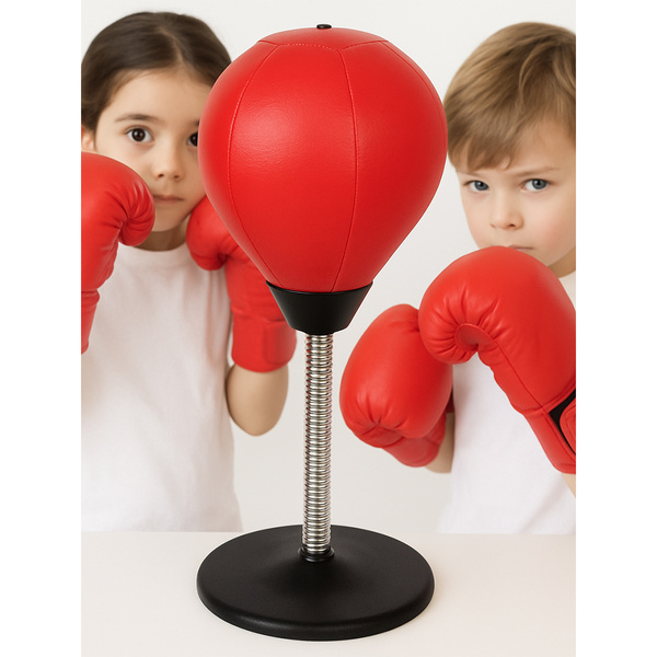 GRUSZKA TRENINGOWA BOKSERSKA NA BIURKO WOREK ANTYSTRESOWY PUNCHINGBALL