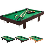 BRĄZOWY MINI STÓŁ BILARDOWY POOL BILARD +AKCESORIA