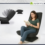 FOTEL RELAKSACYJNY TELEWIZYJNY WYPOCZYNKOWY GAMINGOWY OBROTOWY SZARY