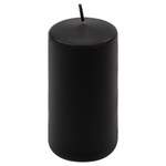 ŚWIECE STOŁOWE CZARNE 8 SZT 10x5CM DEKORARCYJNE ŚWIECZKI WALCOWE TRADYCYJNE