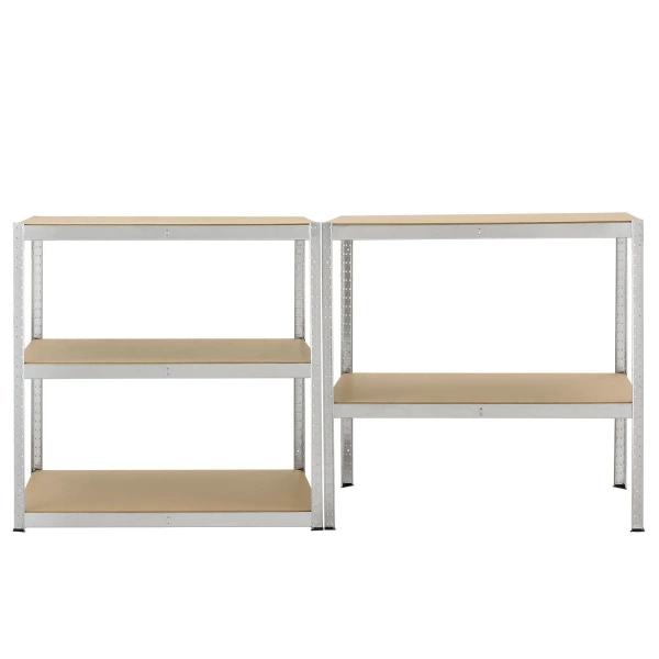 2x REGAŁ MAGAZYNOWY 180x90x40 CM 1750KG METALOWY PÓŁKI GARAŻ PIWNICA