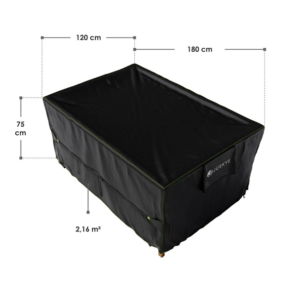 POKROWIEC 180X120X75 NA MEBLE OGRODOWE STÓŁ KRZESŁA WODOODPORNY PLANDEKA UV