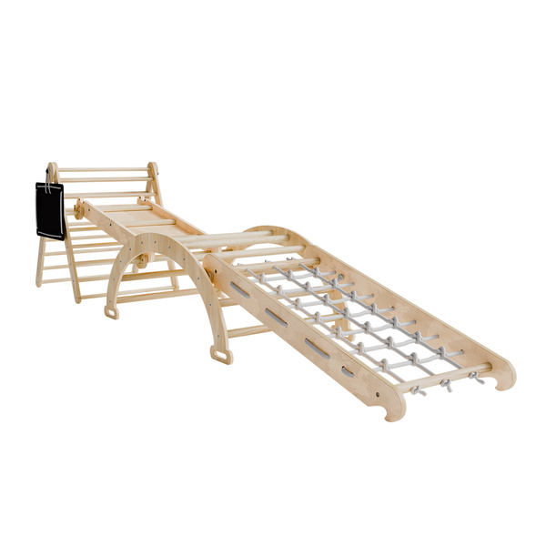 ZESTAW WSPINACZKOWY PLAC ZABAW DO DOMU DLA DZIECI BUJAK ZJEŻDŻALNIA ŚCIANKA