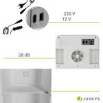 MINI LODÓWKA TURYSTYCZNA 15L ELEKTRYCZNA 12/230V PRZENOŚNA + GRZANIE BIAŁA