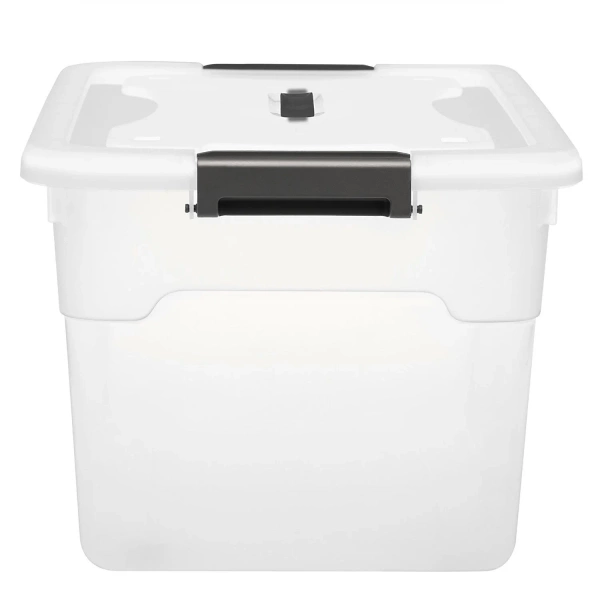 4x POJEMNIK 30L DO PRZECHOWYWANIA Z POKRYWĄ ZESTAW UNIWERSALNY ORGANIZER