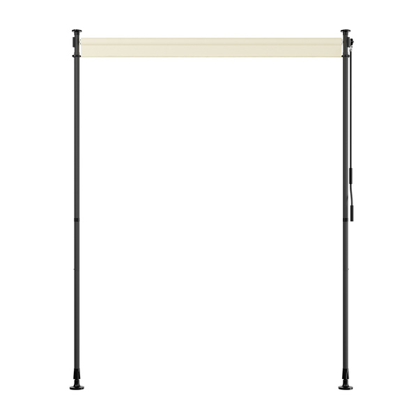 MARKIZA PIONOWA 150x310 CM ROZPOROWA BALKONOWA TARASOWA ROLETA BEŻOWA