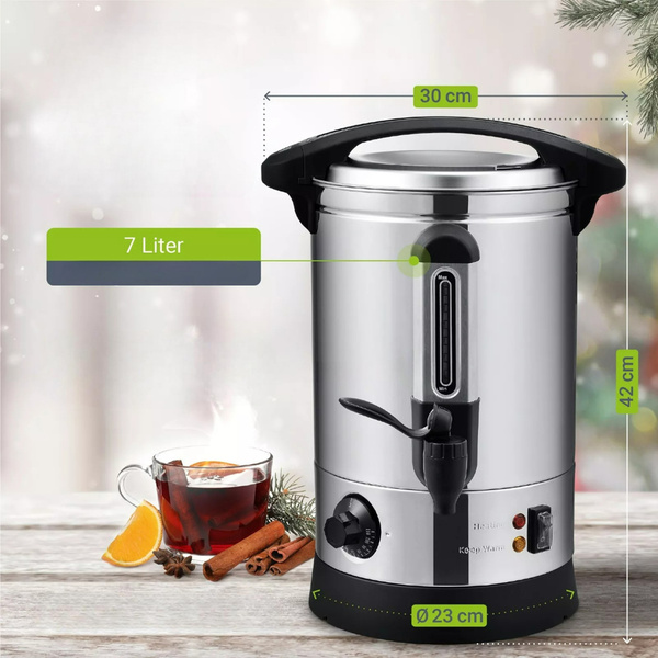 WARNIK 7L PODGRZEWACZ DO WODY PIWA WINA GRZAŃCA 1500W ZE STALI NIERDZEWNEJ