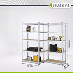 2x REGAŁ MAGAZYNOWY 180x90x40 CM 1750KG METALOWY PÓŁKI GARAŻ PIWNICA