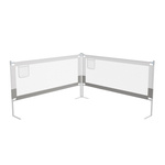 BARIERKA OCHRONNA DO ŁÓŻKA 200 CM OCHRONNA DLA DZIECKA REGULOWANA SZARA