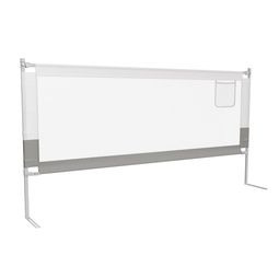 BARIERKA OCHRONNA DO ŁÓŻKA 200 CM OCHRONNA DLA DZIECKA REGULOWANA SZARA