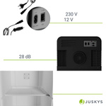 MINI LODÓWKA TURYSTYCZNA 15L ELEKTRYCZNA 12/230V PRZENOŚNA + GRZANIE