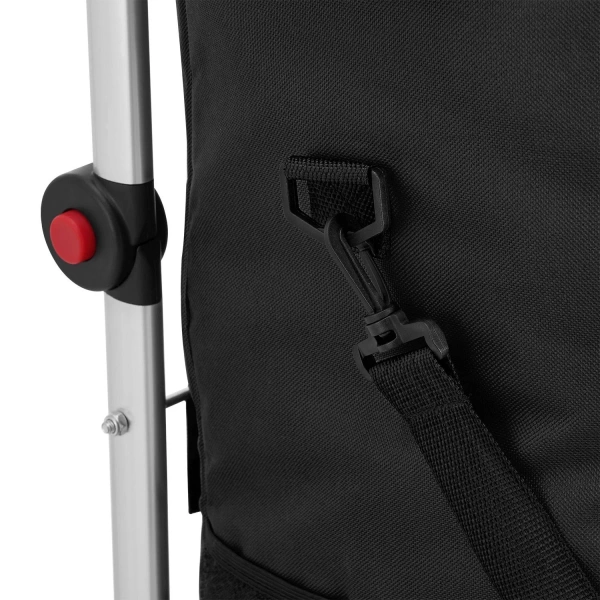 WÓZEK 3w1 NA ZAKUPY ZAKUPOWY NA SCHODY TORBA NA KÓŁKACH SKŁADANY CZARNY