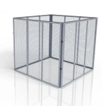 METALOWY KOMPOSTOWNIK OGRODOWY 450L STAL OCYNKOWANA SZYBKI MONTAŻ SREBRNY