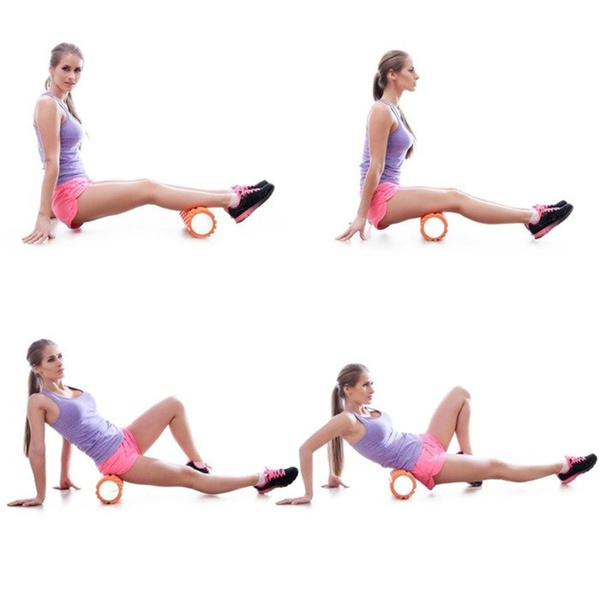 MAXXIVA TURKUSOWY WAŁEK ROLKA DO MASAŻU 33x14 CM ROLLER FITNESS