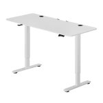 BIURKO ELEKTRYCZNE 140x60 REGULOWANE BIAŁE Z REGULACJĄ WYSOKOŚCI I PAMIĘCIĄ