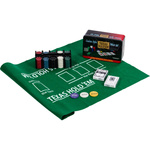 ZESTAW DO GRY W POKERA ŻETONY 200 SZT KARTY MATA BLACK JACK