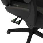 FOTEL GAMINGOWY BIUROWY KUBEŁKOWY GRACZA OBROTOWY HYPERSEAT CZARNY SZARY